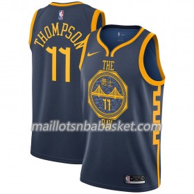 Maillot Homme Golden State Warriors Klay Thompson 11 2018-19 Nike City Edition Navy Swingman
